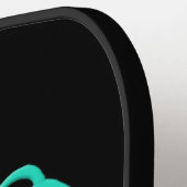 Grünes keltisches Seepferd Pickleball Schläger (Linke Seite)