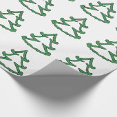 Grünes Kiefer-Packpapier Geschenkpapier (Ecke)