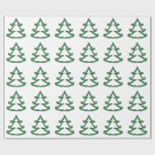 Grünes Kiefer-Packpapier Geschenkpapier (Flach)