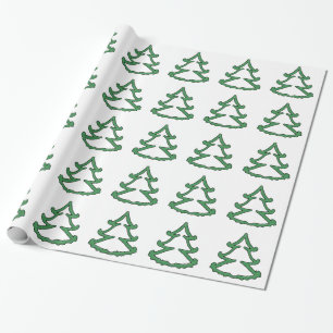 Grünes Kiefer-Packpapier Geschenkpapier