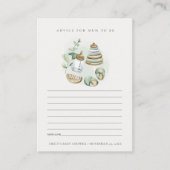 Grünes Kinderzimmer Grundlegende Beratung für Mama Begleitkarte (Vorderseite)