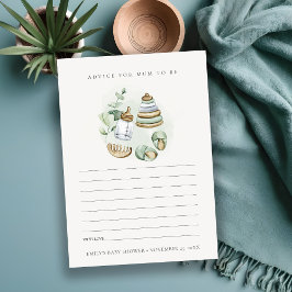 Grünes Kinderzimmer Grundlegende Beratung für Mama Begleitkarte