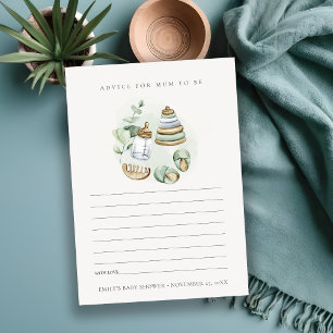 Grünes Kinderzimmer Grundlegende Beratung für Mama Begleitkarte