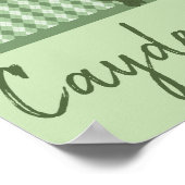 Grünes Kinderzimmer Poster (Ecke)