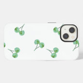 Grünes Kirschenmuster Case-Mate iPhone-Hülle iPhone Hülle (Rückseite (Horizontal))