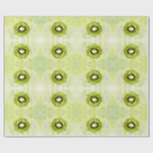 Grünes Kiwi-Wrapping-Papier Geschenkpapier (Flach)