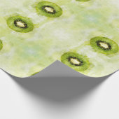 Grünes Kiwi-Wrapping-Papier Geschenkpapier (Ecke)
