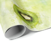 Grünes Kiwi-Wrapping-Papier Geschenkpapier (Rolleneckpunkt)