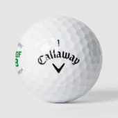 Grünes klassisches Geschenk für Großstudiengang Golfball (Logo)