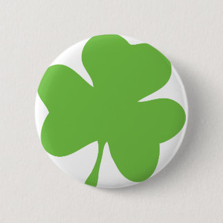 grünes Kleeblatt Button
