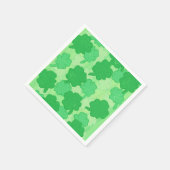 Grünes Kleeblatt Collage Paper Napkins Serviette (Ecke)