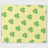 Grünes Kleeblatt für St. Patrick's Day Geschenkpapier (Flach)