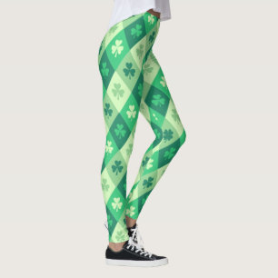 Grünes Kleeblatt-glücklicher St. Patricks Day-Sp Leggings