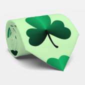 Grünes Kleeblatt Krawatte (Gerollt)