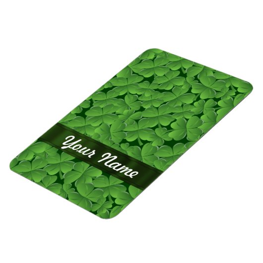 Grünes Kleeblatt Magnet (Linke Seite)