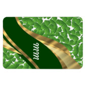 Grünes Kleeblatt Magnet (Horizontal)