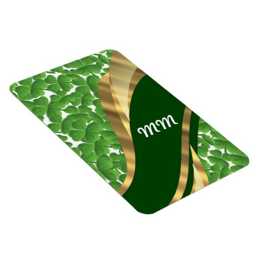 Grünes Kleeblatt Magnet (Rechte Seite)