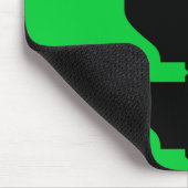 grünes Kleeblatt. Mousepad (Ecke)