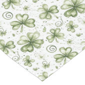 Grünes Kleeblatt-Muster • St. Patrick's Day Kurzer Tischläufer (Ecke)