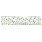 Grünes Kleeblatt-Muster • St. Patrick's Day Kurzer Tischläufer (Horizontal)