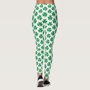 Grünes Kleeblatt-Muster St. Patrick's Day Leggings