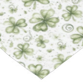Grünes Kleeblatt-Muster • St. Patrick's Day Tischdecke (Schrägansicht)
