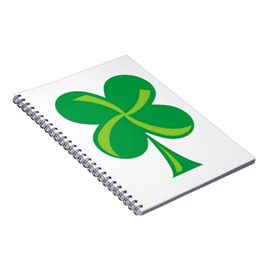 Grünes Kleeblatt Notizblock (Rechte Seite)