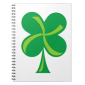 Grünes Kleeblatt Notizblock (Vorderseite)
