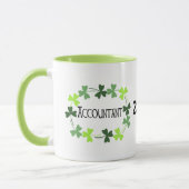 Grünes Kleeblatt Oval Tasse (Links)