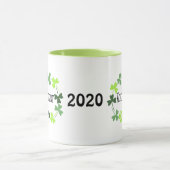 Grünes Kleeblatt Oval Tasse (Zentrum)