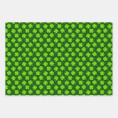 Grünes Kleeblatt: Patrick's Day Wrapping Paper Geschenkpapier Set (Vorderseite 3)