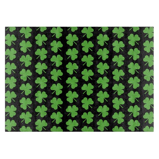 grünes Kleeblatt Schneidebrett (Vorderseite)