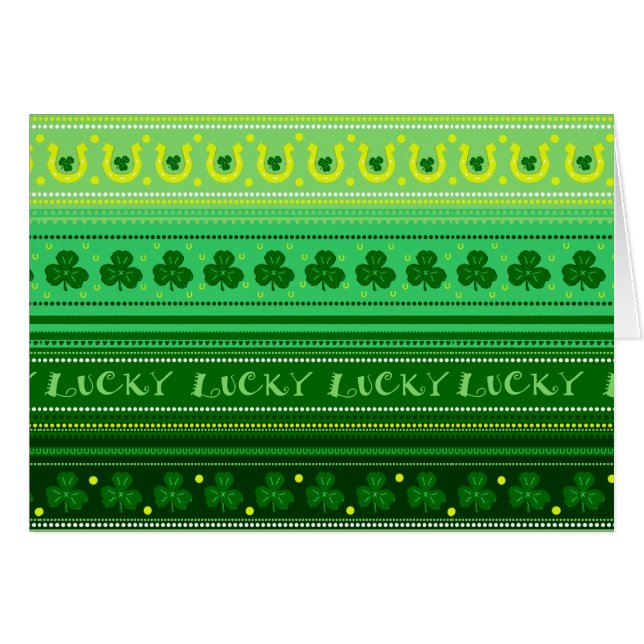 Grünes Kleeblatt | St. Patricks Day (Vorderseite (Horizontal))