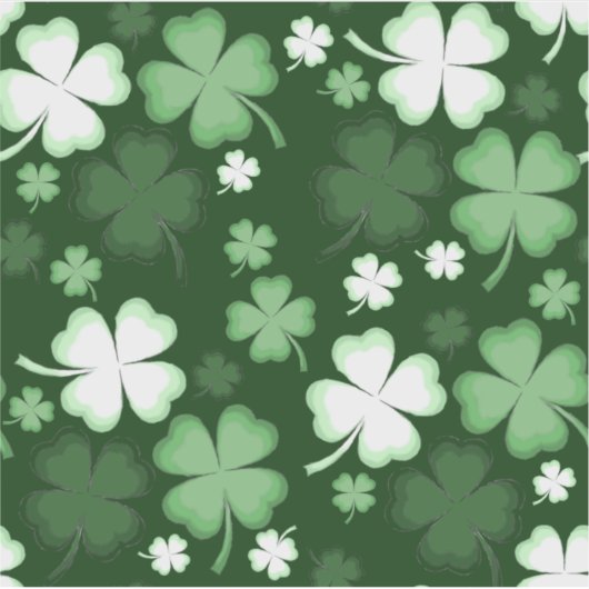 Grünes Kleeblatt, St. Patrick's Day Aufkleber (Vorderseite)