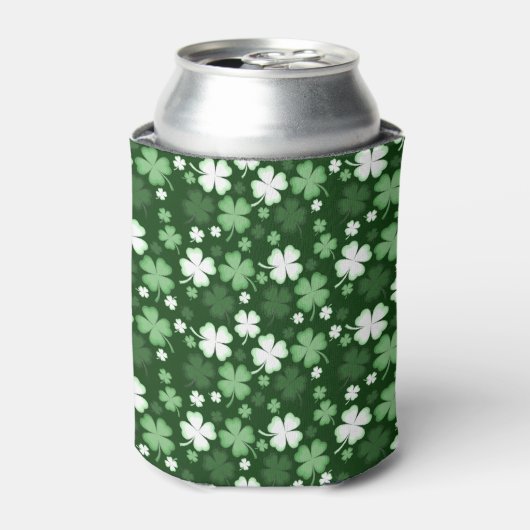 Grünes Kleeblatt, St. Patrick's Day Dosenkühler (Kanne Vorderseite)