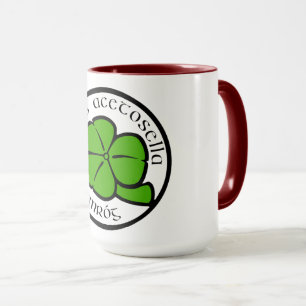 Grünes Kleeblatt St. Patrick's Day Florale Kunst Tasse