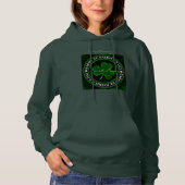 Grünes Kleeblatt St Patrick's Day Hoodie (Vorderseite)