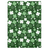 Grünes Kleeblatt, St. Patrick's Day Klemmbrett (Rückseite)