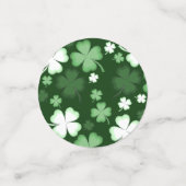 Grünes Kleeblatt, St. Patrick's Day Konfetti (Klein Vorderseite)