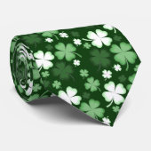 Grünes Kleeblatt, St. Patrick's Day Krawatte (Gerollt)