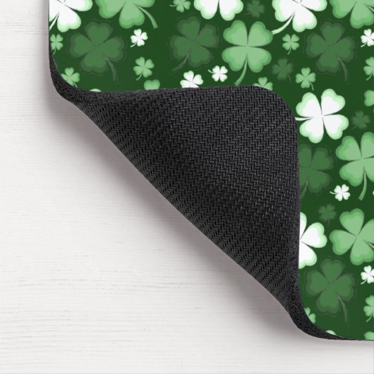 Grünes Kleeblatt, St. Patrick's Day Mousepad (Ecke)