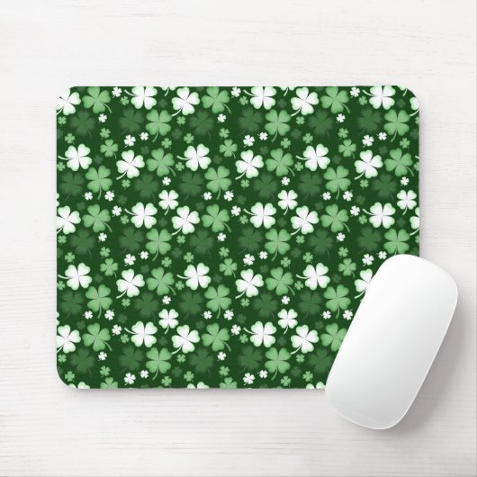 Grünes Kleeblatt, St. Patrick's Day Mousepad (Mit Mouse)