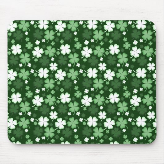 Grünes Kleeblatt, St. Patrick's Day Mousepad (Vorne)