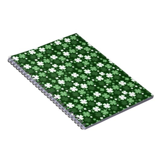 Grünes Kleeblatt, St. Patrick's Day Notizblock (Rechte Seite)