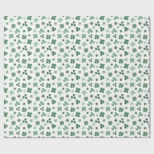 Grünes Kleeblatt St Patrick's Day Packpapier (Flach)