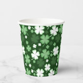 Grünes Kleeblatt, St. Patrick's Day Pappbecher (Vorderseite)