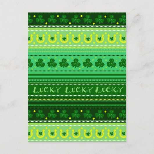 Grünes Kleeblatt | St. Patricks Day Postkarte (Vorderseite)