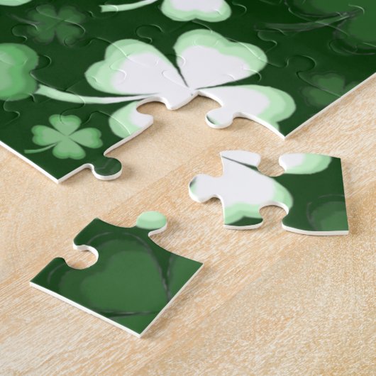 Grünes Kleeblatt, St. Patrick's Day Puzzle (Seite)