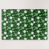 Grünes Kleeblatt, St. Patrick's Day Puzzle (Horizontal)