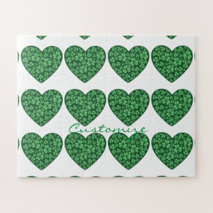 Grünes Kleeblatt St Patrick's Day Puzzle